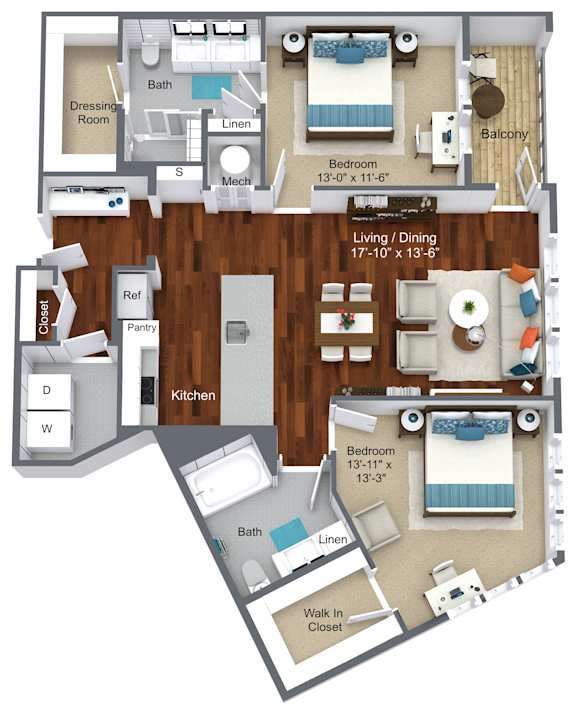 Lafayette Floorplan at Canvas Valley Forge, Pennsylvania, 19406