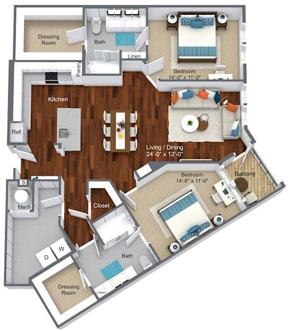 Bryn Mawr Floorplan at Canvas Valley Forge, King of Prussia