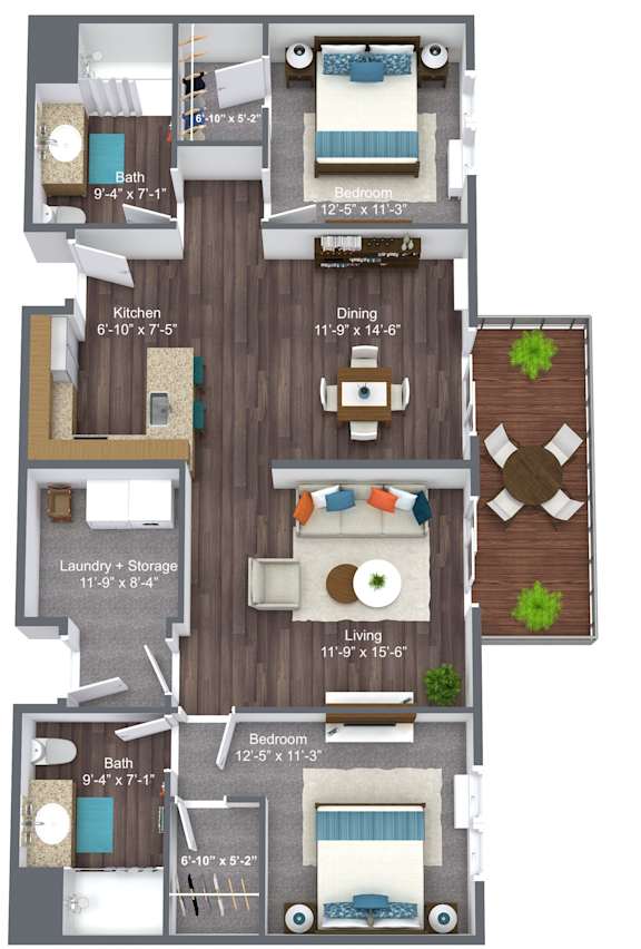 2 Bedroom - Bear Creek