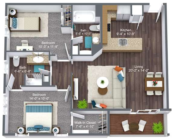 2 Bedroom - Hampden