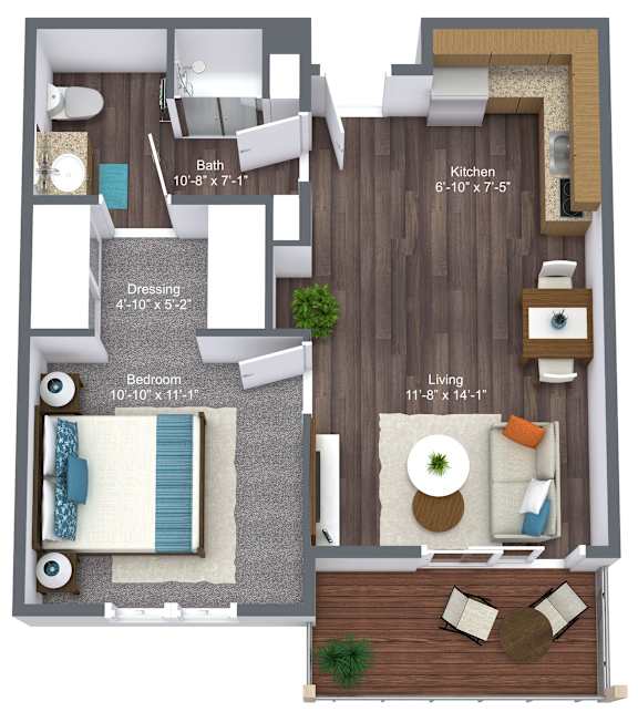1 Bedroom - Mansfield