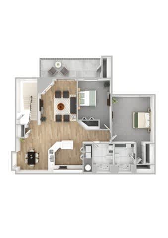 A floor plan of a house with a garage and a living room.