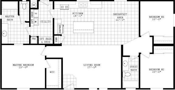 A black and white floor plan of a house with labeled rooms.