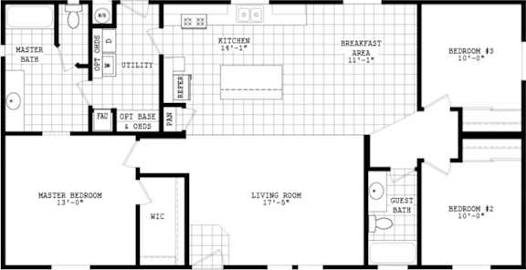 A black and white floor plan of a house with labeled rooms.