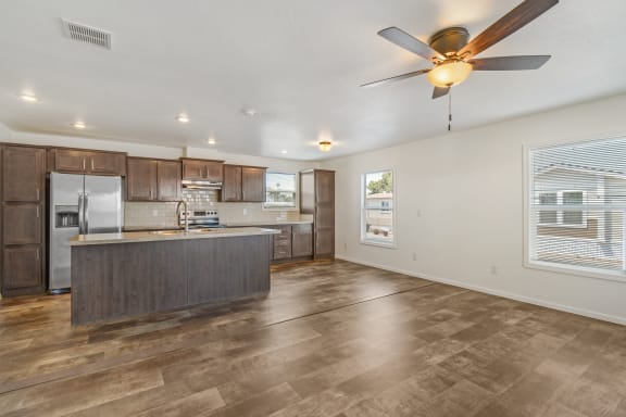 View of Kitchen from Living Room