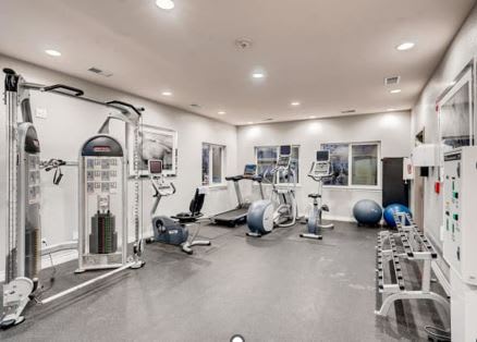Modern Fitness Center at The Meridian at Lakewood, Lakewood