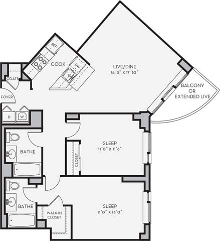 B6 Floor Plan at Shearwood Station, New York, 10801