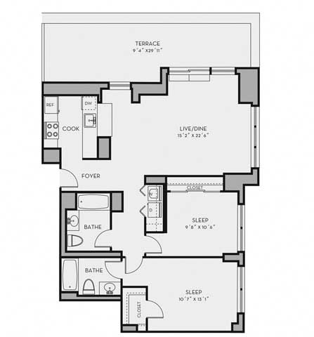 B4 Floor Plan at Shearwood Station, New Rochelle