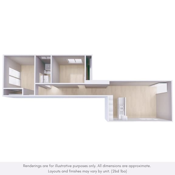 A series of images showing different layouts of a room.