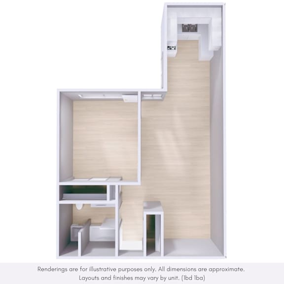 A white room with a desk and a chair.