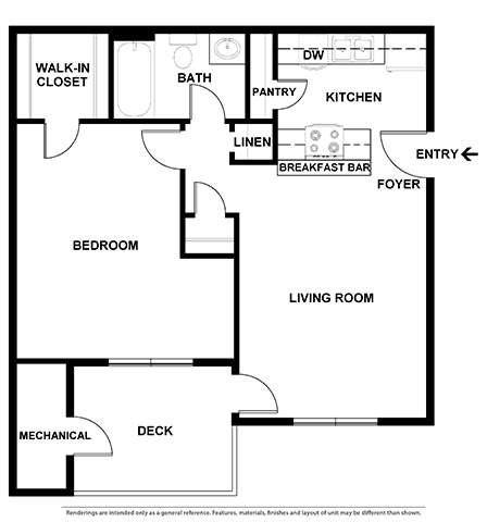 1 Bd 1 Ba SQFT 582- Ashford at The Atlantic Ashford, Atlanta, Georgia