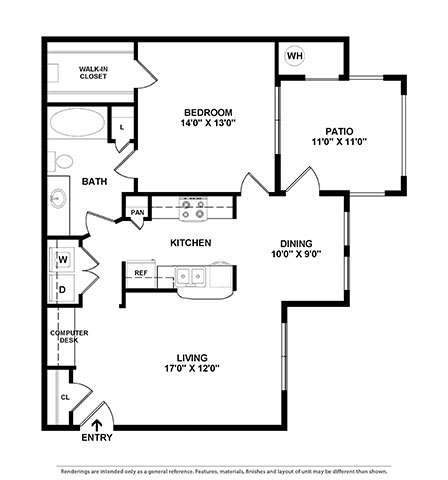 1 Bd 1 Ba The Genova SQFT 800- Mira Loma at The Atlantic Mira Loma, Live Oak, TX