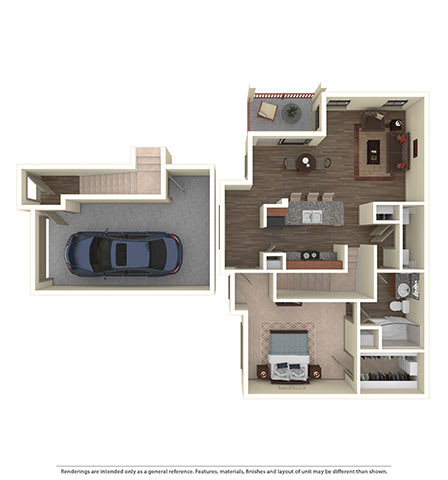 1 Bd 1 Ba The Melograno SQFT 926- Mira Loma 1 Bd 1 Ba The Melograno SQFT 926- Mira Loma at The Atlantic Mira Loma, Texas, 78233
