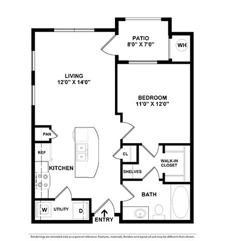 1 Bd 1 Ba The Piccolino SQFT 628 - Mira Loma at The Atlantic Mira Loma, Live Oak