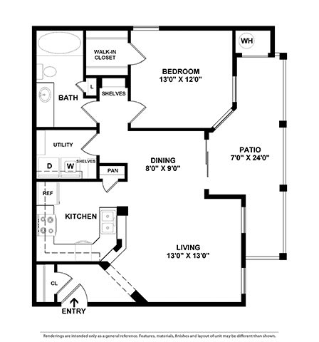 1 Bd 1 Ba The Serafina SQFT 767- Mira Loma 1 Bd 1 Ba The Serafina SQFT 767- Mira Loma at The Atlantic Mira Loma, Live Oak, TX, 78233