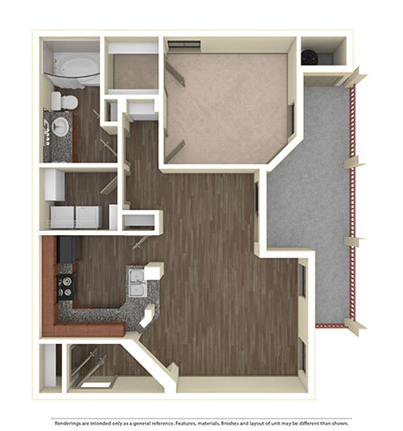 1 Bd 1 Ba The Serafina SQFT 767- Mira Loma 1 Bd 1 Ba The Serafina SQFT 767- Mira Loma at The Atlantic Mira Loma, Live Oak, TX, 78233
