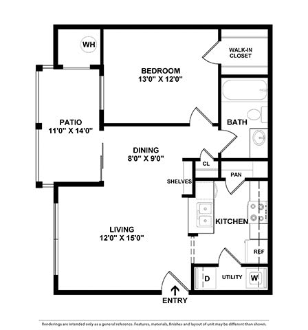 1 Bd 1 Ba The Tuscan SQFT 680- Mira Loma at The Atlantic Mira Loma, Live Oak, Texas
