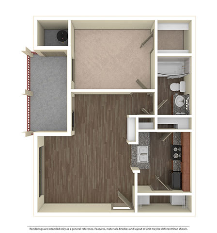 1 Bd 1 Ba The Tuscan SQFT 680- Mira Loma at The Atlantic Mira Loma, Live Oak, 78233