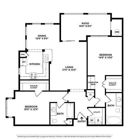 Floor Plans of The Atlantic Mira Loma in Live Oak, TX