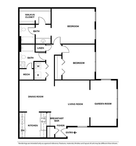 2 Bd 2 Ba SQFT 1112- Ashford at The Atlantic Ashford, Georgia, 30319