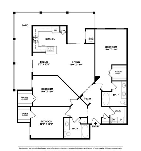3 Bd 2 Ba The Portofino SQFT 1364- Mira Loma 3 Bd 2 Ba The Portofino SQFT 1364- Mira Loma at The Atlantic Mira Loma, Live Oak, TX, 78233