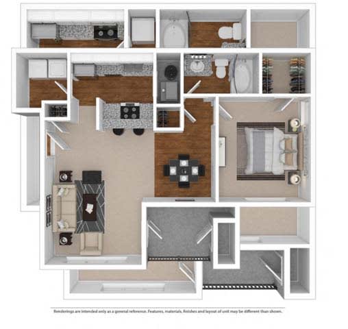 A4 Floor Plan at The Atlantic Vinings, Georgia