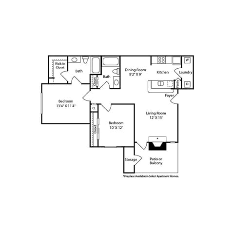 Floor Plans of The Atlantic Mansfield in Mansfield, TX