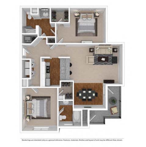 B5 Floor Plan at The Atlantic Vinings, Georgia