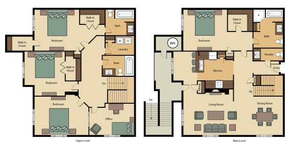 4 bed 3 bath  at The Atlantic Buckhead Apartments, Georgia