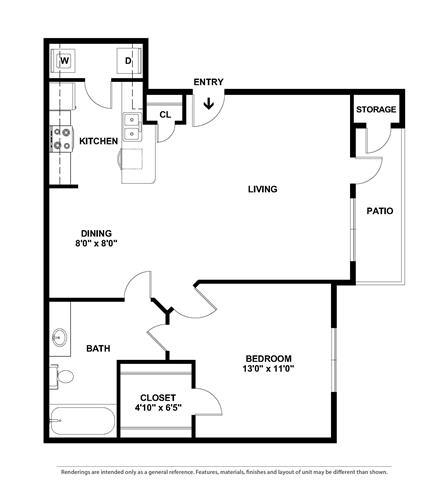 Antigua 1 Bed | 1 Bath | 848 sq ft Palms of Boca Del Mar  at Palms of Boca Del Mar, Boca Raton, 33433
