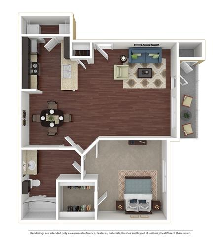 Antigua 1 Bed | 1 Bath | 848 sq ft Palms of Boca Del Mar
