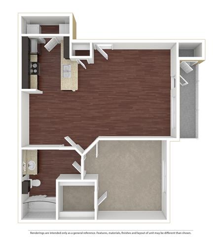 Antigua 1 Bed | 1 Bath | 848 sq ft Palms of Boca Del Mar  at Palms of Boca Del Mar, Boca Raton, 33433