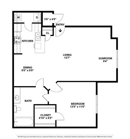 Antigua 1 Bed | 1 Bath | 870 sq ft Palms of Boca Del Mar  at Palms of Boca Del Mar, Boca Raton, FL, 33433