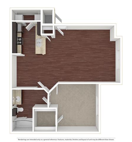 Antigua 1 Bed | 1 Bath | 870 sq ft Palms of Boca Del Mar  at Palms of Boca Del Mar, Boca Raton, 33433