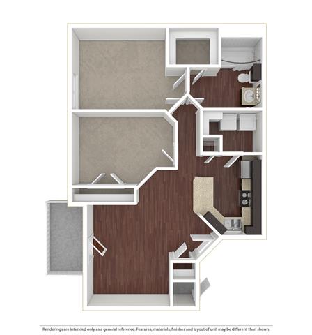 Caribe 2 Beds | 1 Bath | 930 sq ft Palms of Boca Del Mar