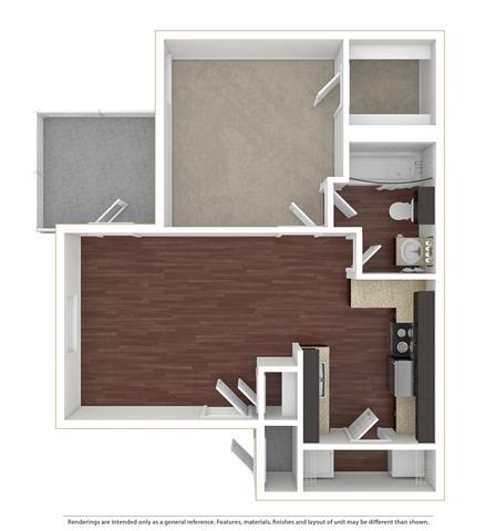 Martinique 1 Bed | 1 Bath | 692 sq ft Palms of Boca Del Mar