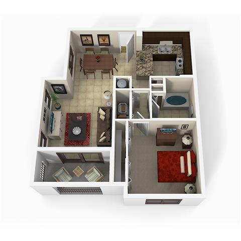 Aruba Beds: 1, Baths: 1, SQFT: 875- The Atlantic Doral at The Atlantic Doral, Doral, FL
