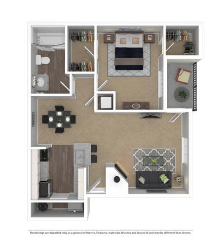 Beds: 1, Baths: 1, SQFT: 700 - Morningside Courts at Morningside Courts, Atlanta