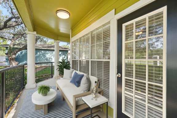Private Balcony With Seating at Reserve at Canyon Creek, San Antonio