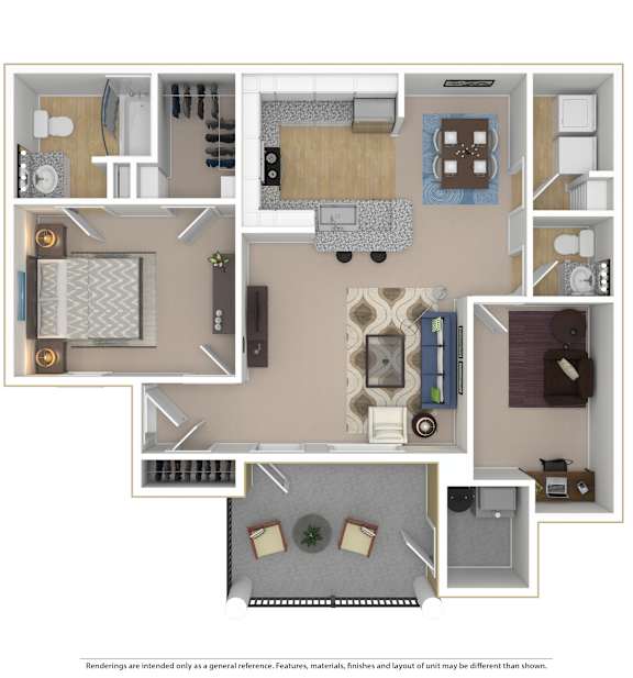 Randolph 1 bed, 1.5 bath at The Atlantic BridgeMill, Canton, GA