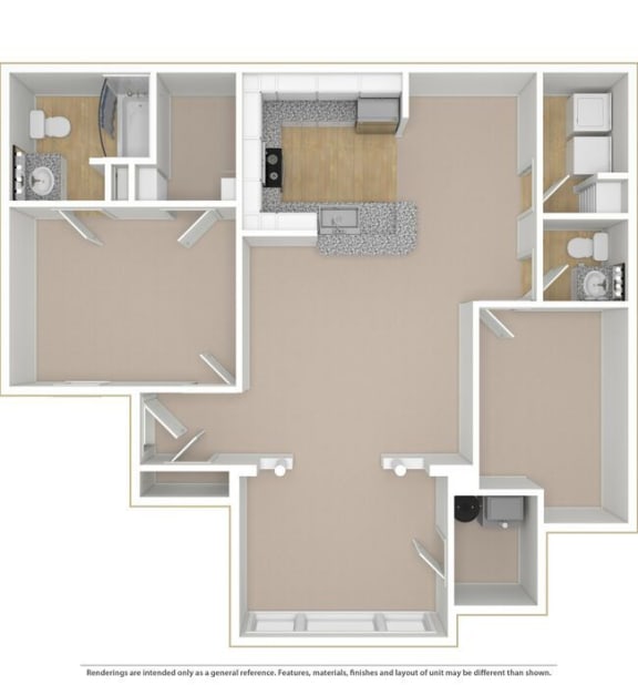 Floor Plan  Randolphw sunroom at The Atlantic BridgeMill, Canton, 30114