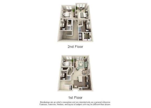Floorplan_C2Th at The Atlantic Highland Park, Dallas, Texas