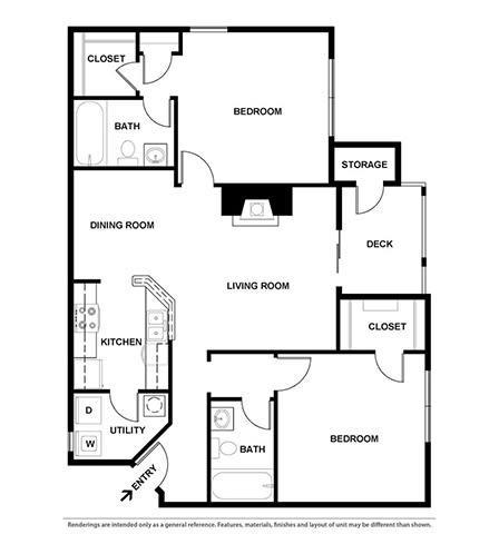 2 Bd 2 Ba The Rococo SQFT: 1080 - Brookhaven at The Atlantic Brookhaven, Georgia