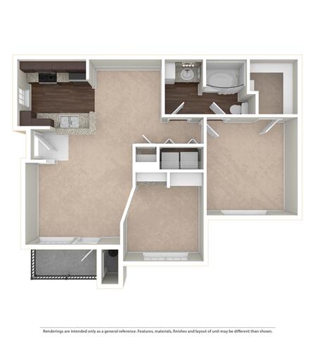 1Bd 1 Bth SQ FT 842 - Palazoo at Palazzo, San Marcos, Texas