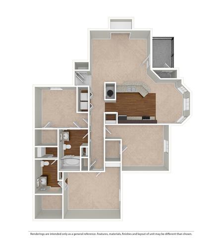 3 Bd 2 Bth SQ FT 1250 - Palazoo at Palazzo, San Marcos, TX
