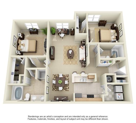 B2C - 2 bedroom, 2 bath at The Atlantic Stonebriar, The Colony, Texas, 75056