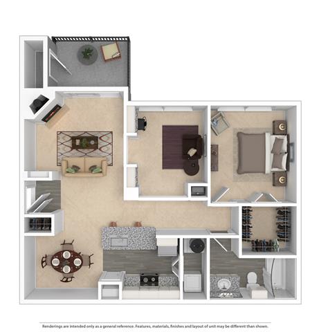a diagram of a floor plan of a building at Village of Hawks Creek Apartments, Texas