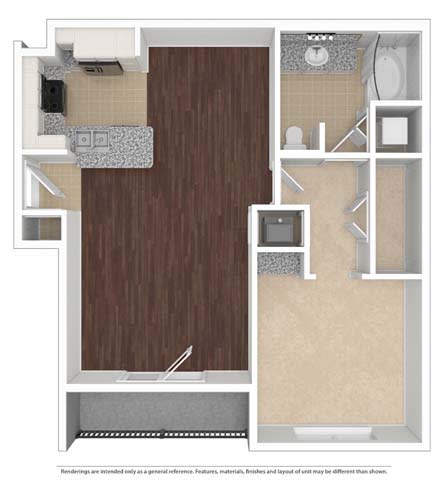 Plan A 1 Bed | 1 Bath at Vintage Park Apartments, Houston, TX 77070