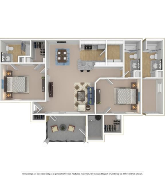 Wellford Floor Plan at The Atlantic BridgeMill, Canton, GA, 30114