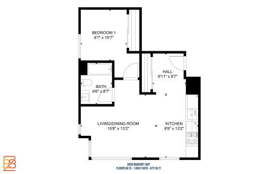 bedroom floor plan | the milano | apartment homes for rent in pittsburgh, pa